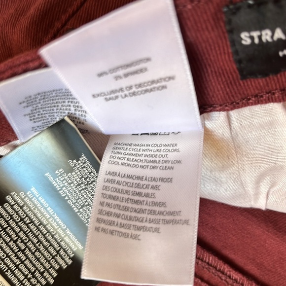 NWT- 🍀 Lucky brand jeans - maroon - size 8 / 29 R - Picture 10 of 13